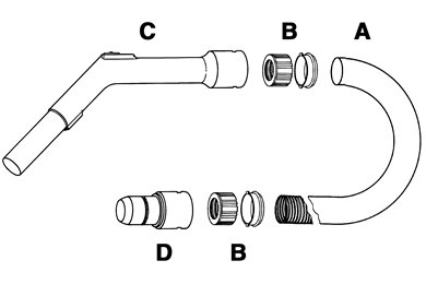 Nilfisk, Støvsugerslange komplet